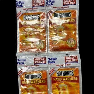 LOT OF 4 HOT HANDS HAND WARMERS GREAT VALUE BAGS (2 PAIR PACKS)